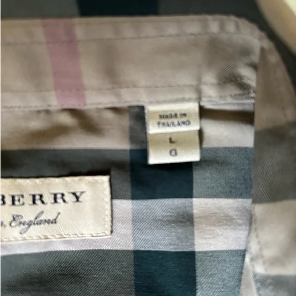 Men's Tan Plaid dress shirt - Picture 3 of 15